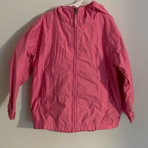 Ll Bean girls rain coat/wind breaker size 5/6 GUC